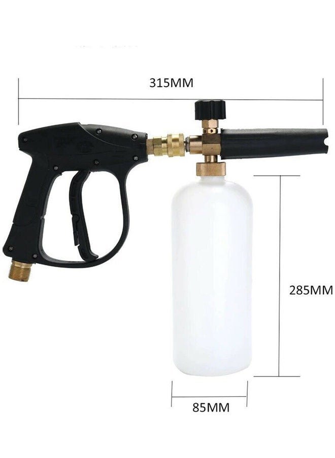 NIBEMINENT 1/4 Inch Snow Foam Washer Sprayer Car Wash Soap Lance Spray Pressure Jet Bottle - Image 3