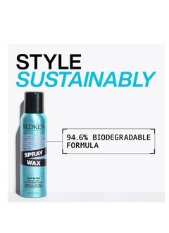 REDKEN Redken Spray Wax Invisible Texture Mist | High Impact Finishing Spray-Wax | Adds Volumizing Body, Dimension & Tames Flyaways | Medium Control |For All Hair Types  - Image 2