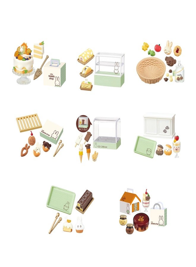 Re-Ment Miffy Sweets Shop Blind Box Miniature Figure – Dessert Shop Collection (1 Random Design, 1 of 8) - Image 1