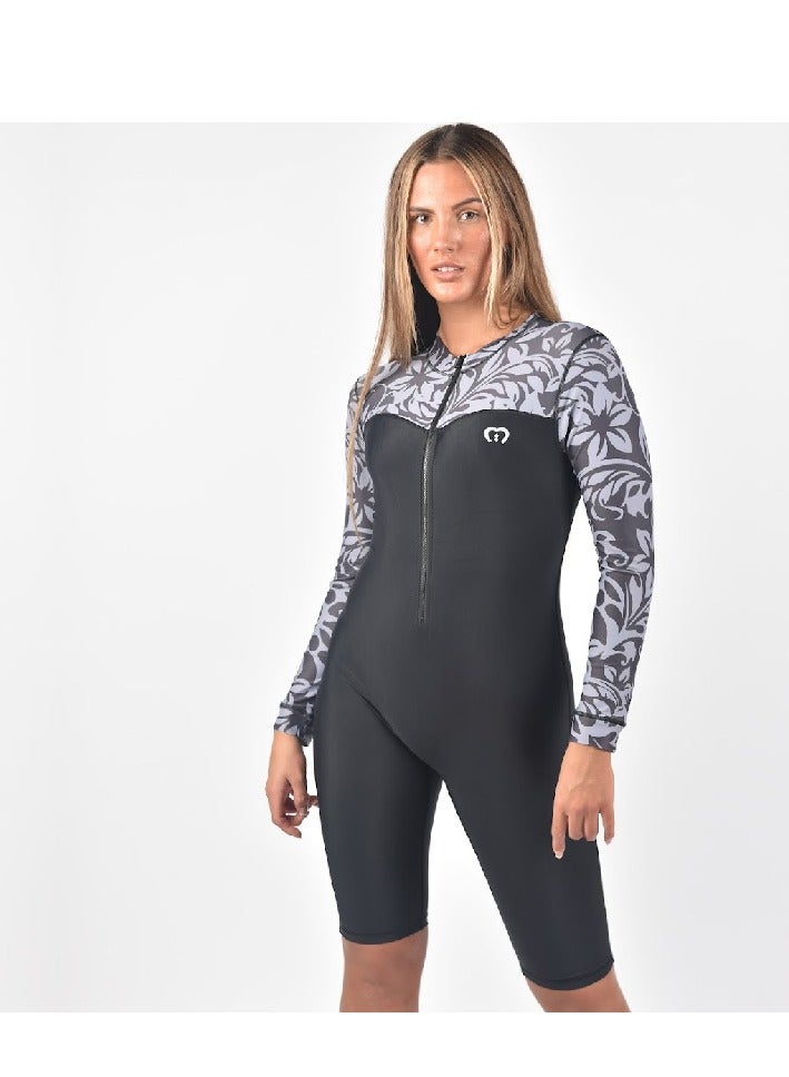 modestly active Long Sleeve/ Short Leg All-in-One Swimwear Suit Julie Swimwear and Modest Swimwear - Image 3