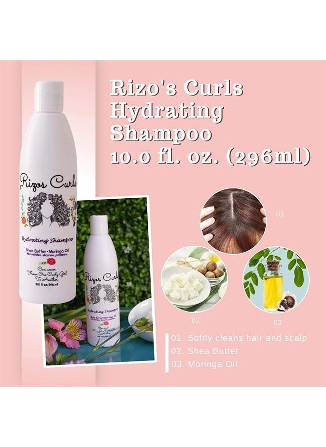 Rizos Curls - Hydrating Shampoo, Deep Conditioner & Curl Defining Cream for Curly Hair Products - Intense Treatment & Nourishment for Wavy and Curly Hair (Hair Care Set) - Image 1