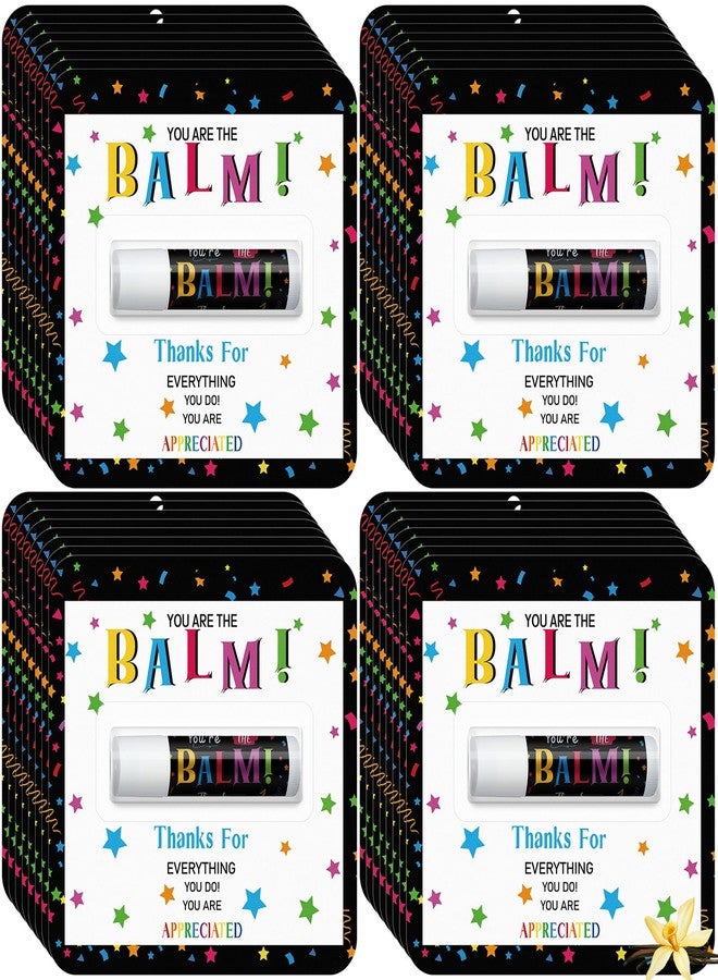Sacubee 30 Pack Employee Appreciation Gifts Bulk Lip Balms, Teacher Thank You Gifts, Staff Volunteer Appreciation Favors, You’re the Balm Mini Lip Balm (Vanilla Flavor - Image 1