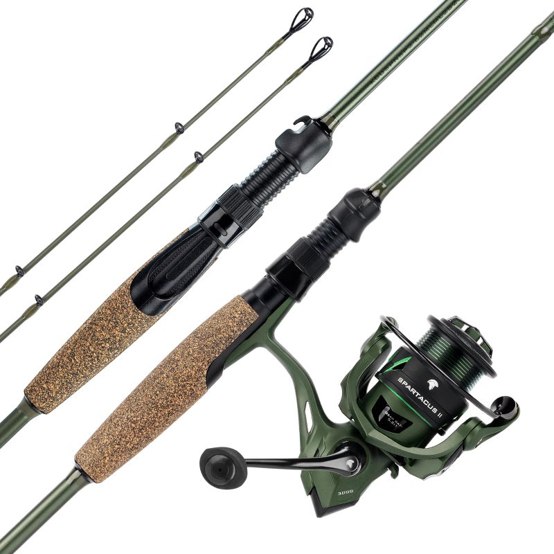 KastKing Spartacus II Spinning Fishing Reel Combo,6'8" M,2000 Reel - Image 1