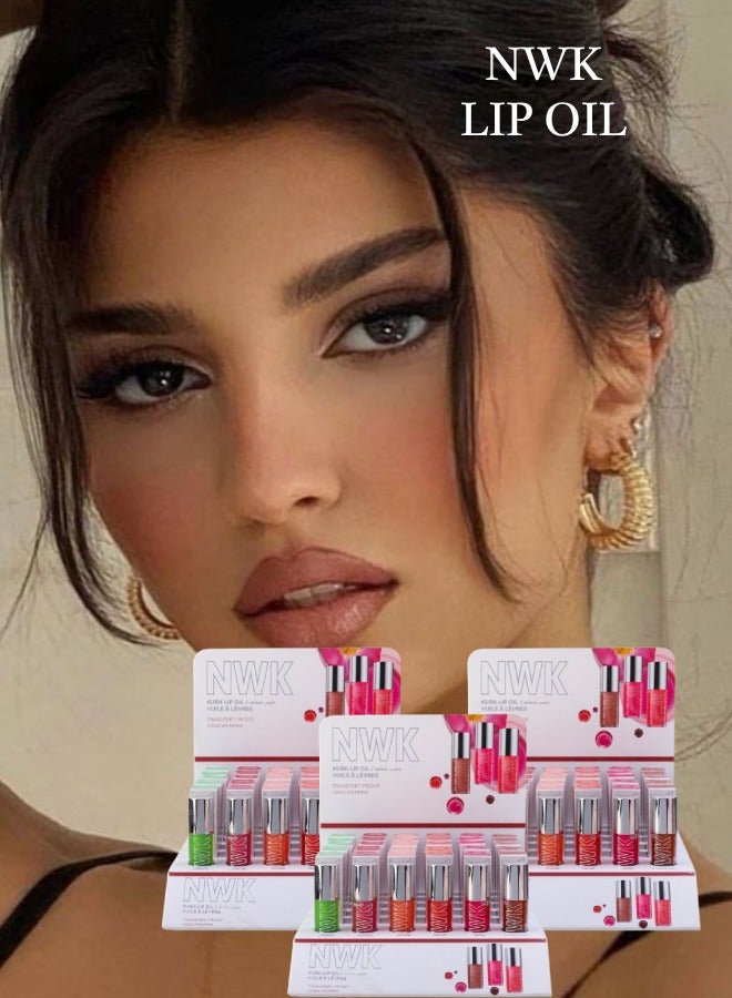 NWK 108 Pieces Lip Oil 6 Colors - Image 1