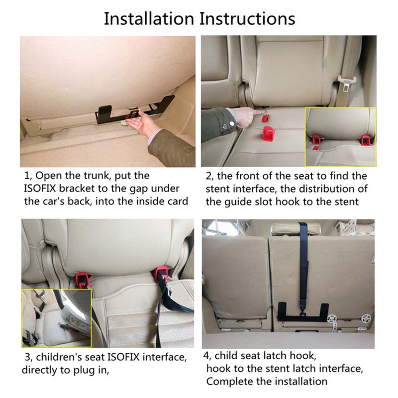دليل تركيب مرساة تقيد مقعد الطفل العالمي كبديل لقاعدة واجهة ISOFIX Latch - Image 2