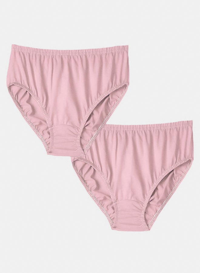 Dahab Cotton Set Of 2 Pieces Elastic Waist Brief For Women - Image 1
