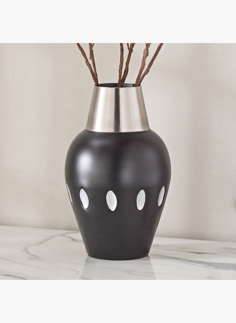 Home Box Ornate Metal Vase  - Image 1