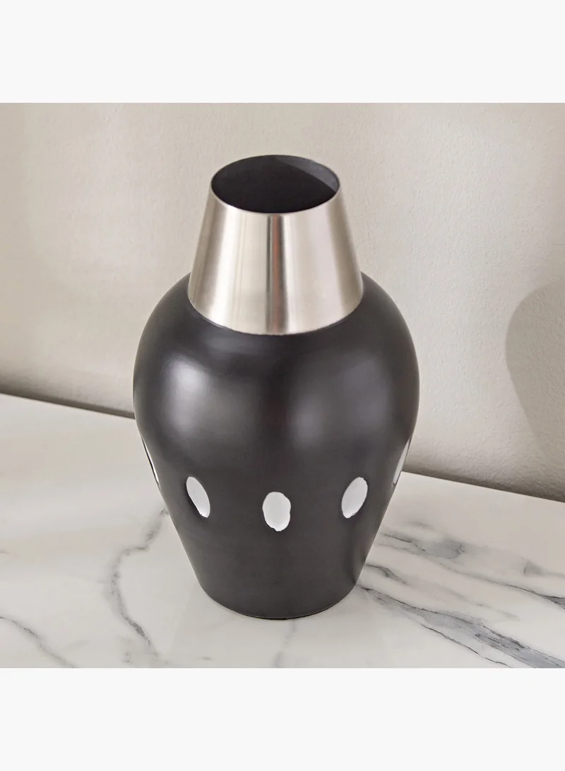 Home Box Ornate Metal Vase