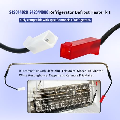 Ytpoools 242044020, 242044008 Refrigerator Defrost Heater kit, Compatible With Frigidaire Refrigerator Electrolux, Gibson, Kelvinator, White, Westinghouse, Tappan, Kenmore, AP4567873, PS3408665 - Image 4
