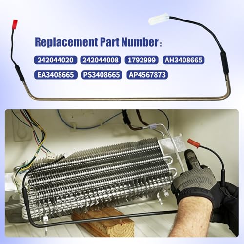 Ytpoools 242044020, 242044008 Refrigerator Defrost Heater kit, Compatible With Frigidaire Refrigerator Electrolux, Gibson, Kelvinator, White, Westinghouse, Tappan, Kenmore, AP4567873, PS3408665 - Image 2