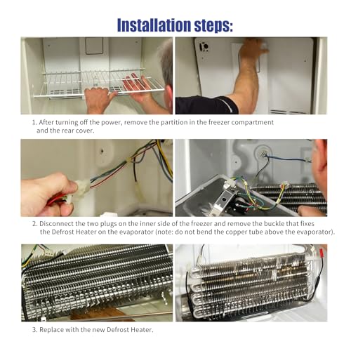 Ytpoools 242044020, 242044008 Refrigerator Defrost Heater kit, Compatible With Frigidaire Refrigerator Electrolux, Gibson, Kelvinator, White, Westinghouse, Tappan, Kenmore, AP4567873, PS3408665 - Image 5