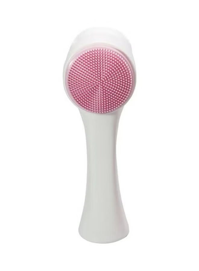 2 in 1 Double Face Brush for Skin Cleansing, Exfoliation - Daily Facial Care Tool with Soft Bristles and Effective Exfoliator for Makeup Removal, Deep Pore Cleansing, Anti-Acne ( color may very ) - Image 2