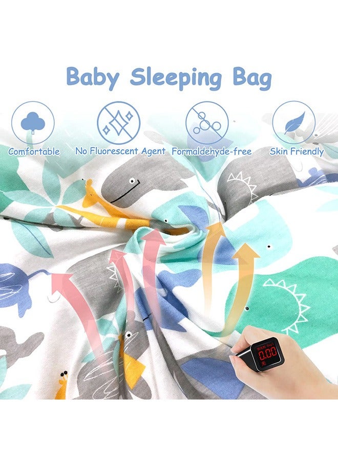 2.5 Tog Cotton Baby Sleeping Bag, Baby Grow Bag, Wearable Blanket Newborn Swaddle Bag with Detachable Long Sleeves, Toddler Sleeping Bag 80cm for Infant Toddler.  - Image 4