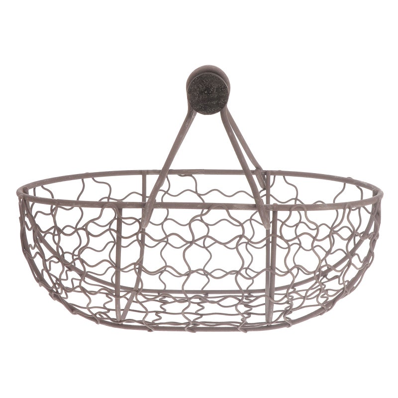 2 pcs Iron Storage Basket Snacks Fruit Bread Basket French Fries Serving Tray - Image 1