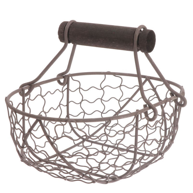 2 pcs Iron Storage Basket Snacks Fruit Bread Basket French Fries Serving Tray - Image 2