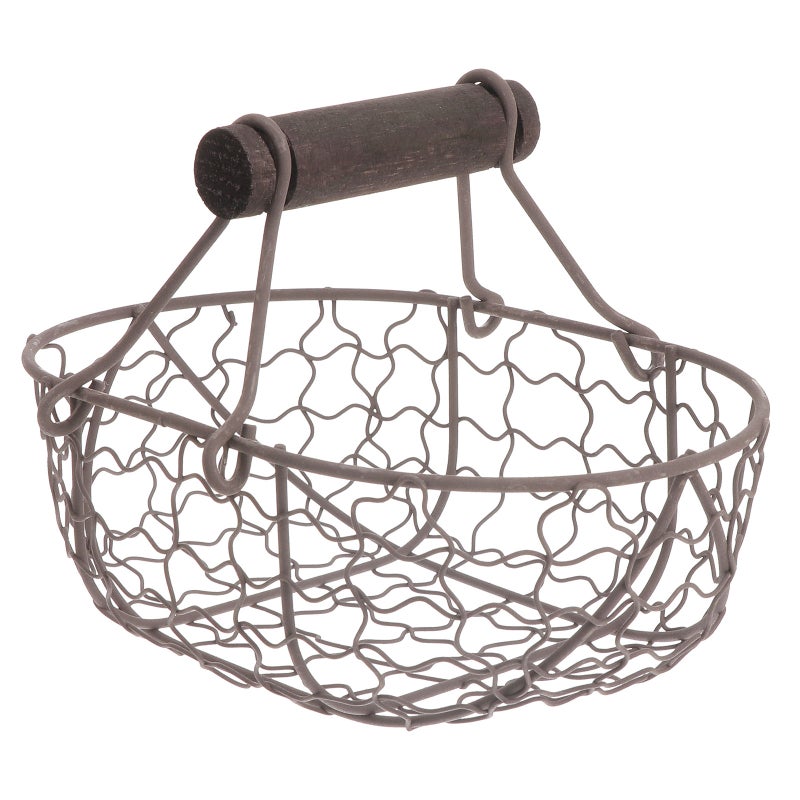 2 pcs Iron Storage Basket Snacks Fruit Bread Basket French Fries Serving Tray - Image 4