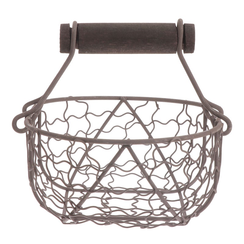 2 pcs Iron Storage Basket Snacks Fruit Bread Basket French Fries Serving Tray - Image 3