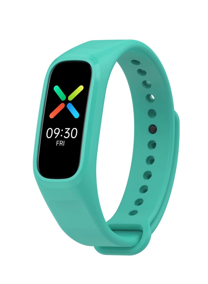 Compatible with OPPO Band Replacement Band - Replacement TPU Wrist Watch Band Strap Compatible with OPPO Band/One Plus Band (Aurora Blue) - Image 1