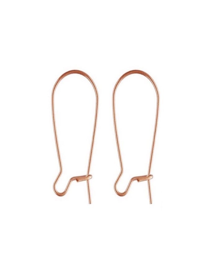 Excellentcrafts Kidney Hooks for Earring Jewellery Making (Pack of 10 Pairs) (10x18mm, Rose Gold) - Image 2