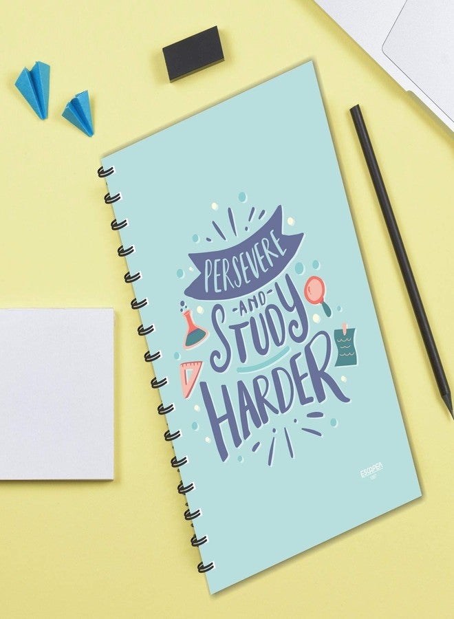 ESCAPER Preserve & Study Harder Designer Wiro Notepad | Ruled-A5 Size Notepad | Motivational Notepad | Student Notepad | Quotes Notepad | Diary for Office - Image 5