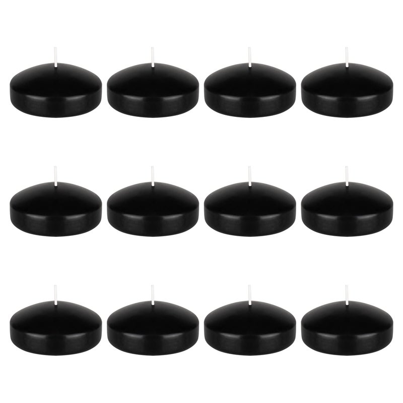 ميجا كاندلز شموع عائمة على شكل قرص مكونة من 12 قطعة طراز CGA064-BK-12 - Image 1