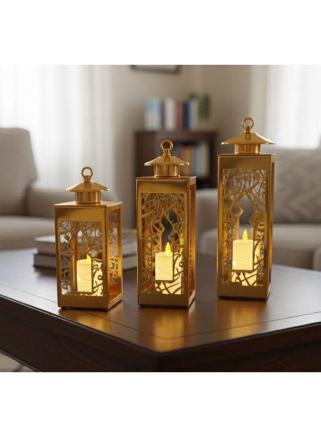 طقم فوانيس ديكورية 3 قطع لرمضان - Image 2