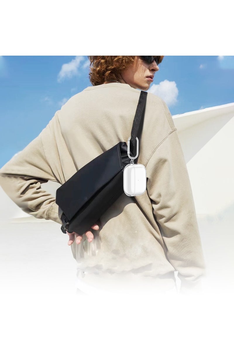 Youque for  AirPods Pro 3 CaseTPU Clear Earphones Protective with Keychain Transparent - Image 5