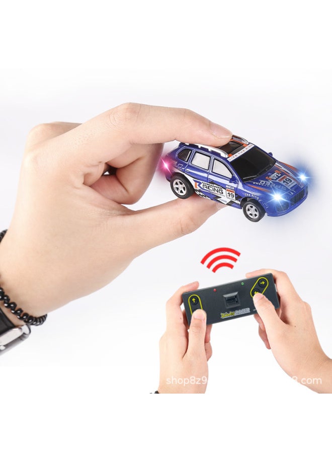Generic Kids Cans Mini Electric 2.4G Wireless Drift Racing Model Boy Canned Remote Control Car Toy-Color:Blue A6-Proportion:1:64  - Image 2