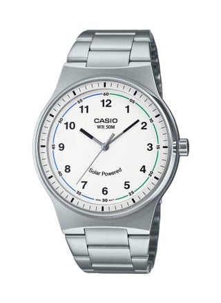 Analog Solar White Dial Stainless Steel Men's Watch MTP-RS105D-7BV - pzsku/Z932430AC8DEC8C2E9FB0Z/45/1746221697/427c42d0-f9f6-4d85-a4be-1599ea6e356b