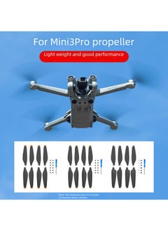 Generic Protective Wing Blades For DJI Mini 3pro Drone 6030 Propeller Spare Parts Accessories Durable Abs Material-Color:Orange-edged Paddle (four Pairs With Screwdriver)  - Image 2