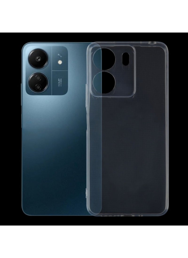 ماركة غير محددة حافظة لهاتف Xiaomi Redmi 13c رفيعة للغاية وشفافة من مادة TPU  - Image 1