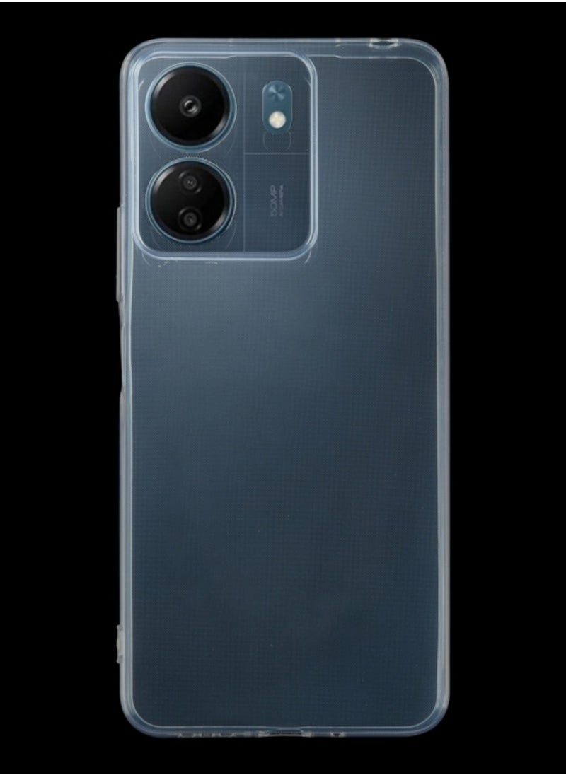 ماركة غير محددة حافظة لهاتف Xiaomi Redmi 13c رفيعة للغاية وشفافة من مادة TPU  - Image 2