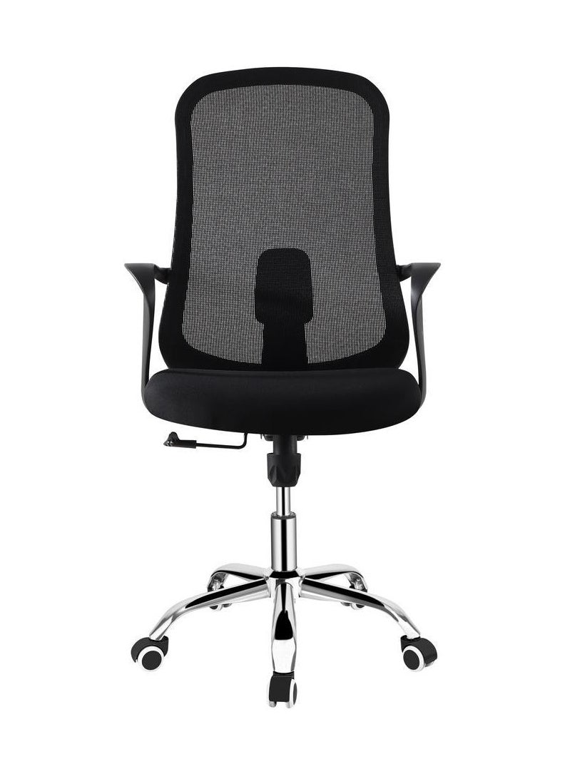 MAF furniture MAF Office Chair Comfort Ergonomic Height Adjustable Desk with Lumbar Support Backrest Mesh with Armrests for Computer Workstation Home Office MAF-7850 BLACK  - Image 1