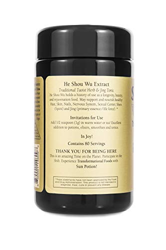 Sun Potion He Shou Wu (Wildcrafted) - Rejuvenation Tonic (80g) - Image 4