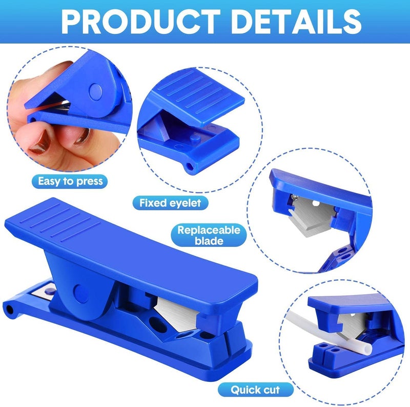 MAXAIR Tube Cutter for PU, PE, PTFE, Plastic, Nylon, Drip TUBING - Portable ABS Shell with S. S. Blade Accurate Cutting (PACK OF 2PCS) 3mm to 19mm OD Tube - Image 2