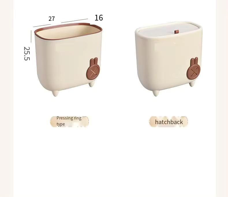 Brikipth Brikipth Kitchen Compost Bin for Counter Top or Under Sink Hanging Small Trash Can with Lid for CupboardBathroomBedroomOfficeCamping Mountable Indoor Compost Bucket - Image 3
