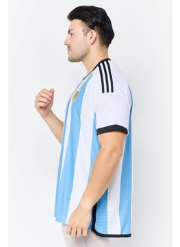 Adidas Men Sportswear Fit Short Sleeve Football Jersey, White  - Image 2