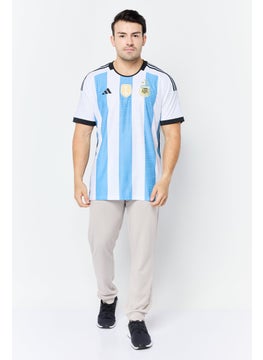 Adidas Men Sportswear Fit Short Sleeve Football Jersey, White  - Image 4