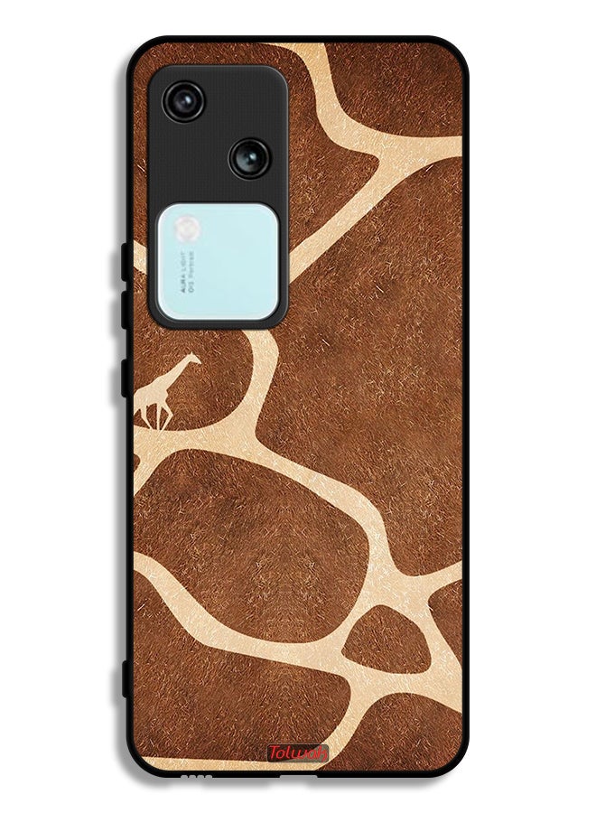 Tolwak Vivo V30 5G Protective Case Cover Giraffe Skin - Image 1