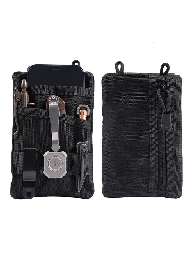 Belt Tool Pouch Holster, Multitool Pouch for Everyday Carry, Tool Pocket Organizer for Men, Pocket Organizer Storage EDC Gears, Best Gift to Keep Organized, Hold Your Flashlight, Pocket Knife, Tactical Pen, Notebook（Including Shoulder Straps） - Image 1