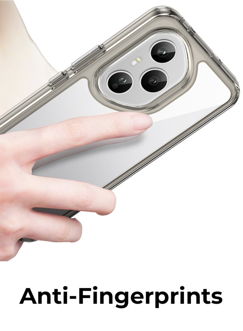 glassology حافظة لهونر 400 برو 5G رمادي واقية من الصدمات ومانعة للخدش غلاف سيليكون TPU ناعم - Image 5