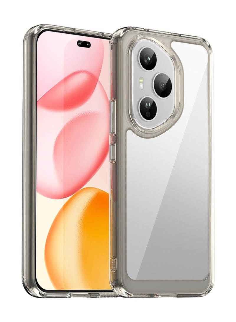 glassology حافظة لهونر 400 برو 5G رمادي واقية من الصدمات ومانعة للخدش غلاف سيليكون TPU ناعم - Image 2