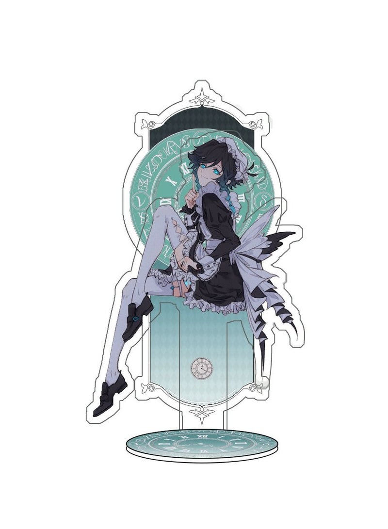 Genshin Impact Stand Figure Acrylic Ornaments Stand Model Collections Peripheral Statue Card Character Proof Series Transparent Figure Model Fans Decoration Collection Desk Decor Toys Cute(6pcs)  - Image 5