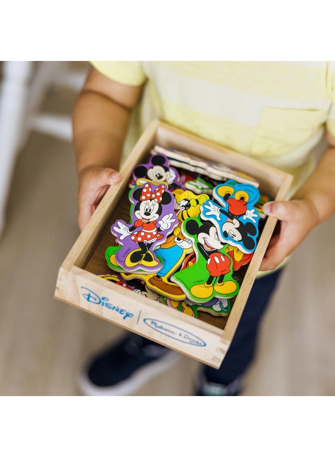 ميليسا آند دوج مغناطيسات خشبية لشخصية ميكي ماوس من ميليسا آند دوغ (20 قطعة) - مغناطيسات ثلاجة لطيفة للأطفال الصغار من عمر سنتين فما فوق - Image 2
