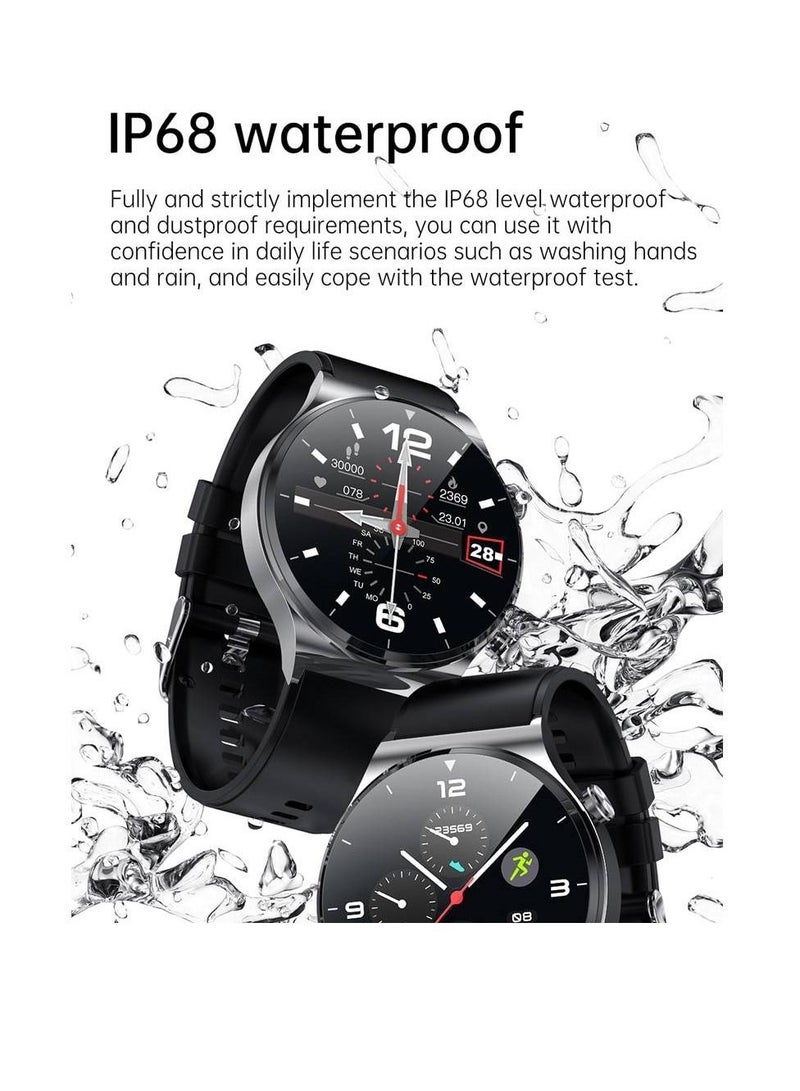 Blulory Glifo G6 Pro HD Screen Sports Heart Rate Monitor IP67 Waterproof Bluetooth Calling Smartwatch Black - Image 3