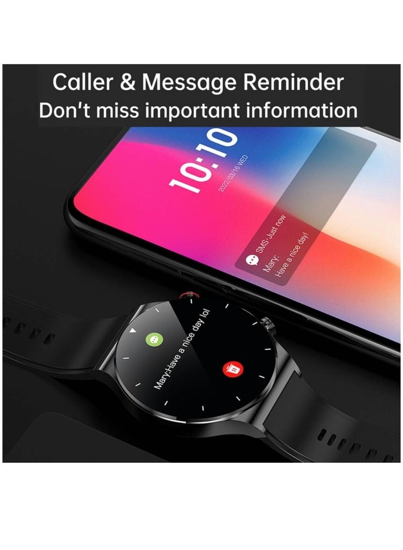 Blulory Glifo G6 Pro HD Screen Sports Heart Rate Monitor IP67 Waterproof Bluetooth Calling Smartwatch Black - Image 2