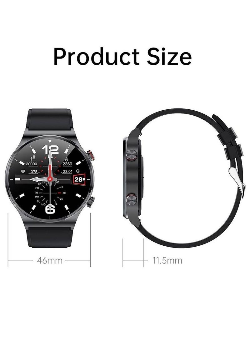 Blulory Glifo G6 Pro HD Screen Sports Heart Rate Monitor IP67 Waterproof Bluetooth Calling Smartwatch Black - Image 4