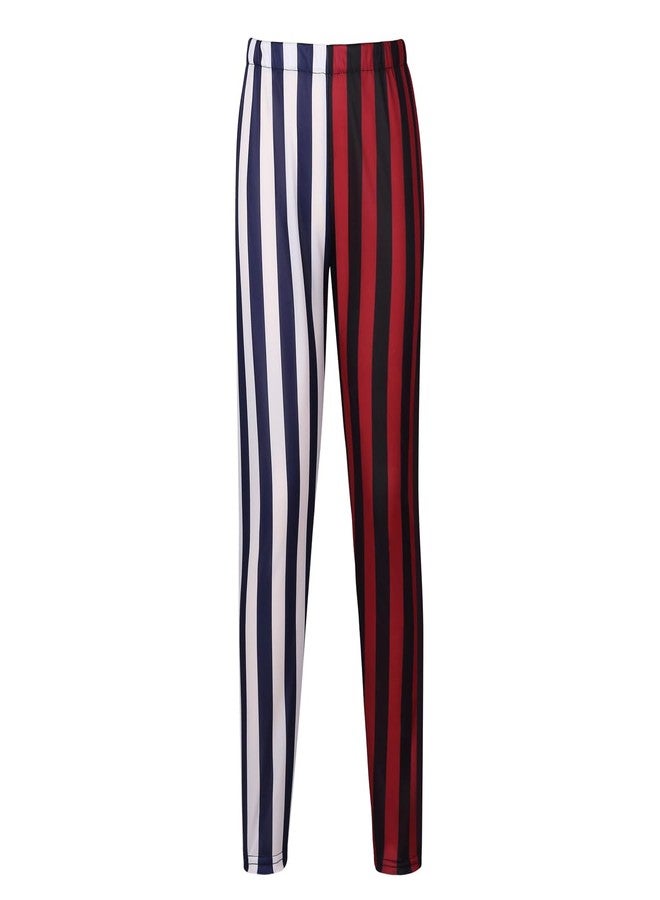 GRAJTCIN Kids Clown Costume for Girls Scary Halloween Cosplay Costumes Carnival Party Outfit Jester Dress (M, Red & Blue) - Image 3