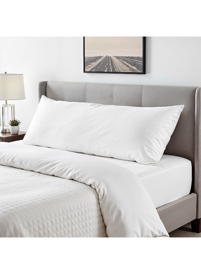 Rest Full Bed Pillow 45 X 145 Cm Extra Smooth White Lightweight Long Body Pillow Soft Breathable And Lightweight For Maternity Support  - Image 1