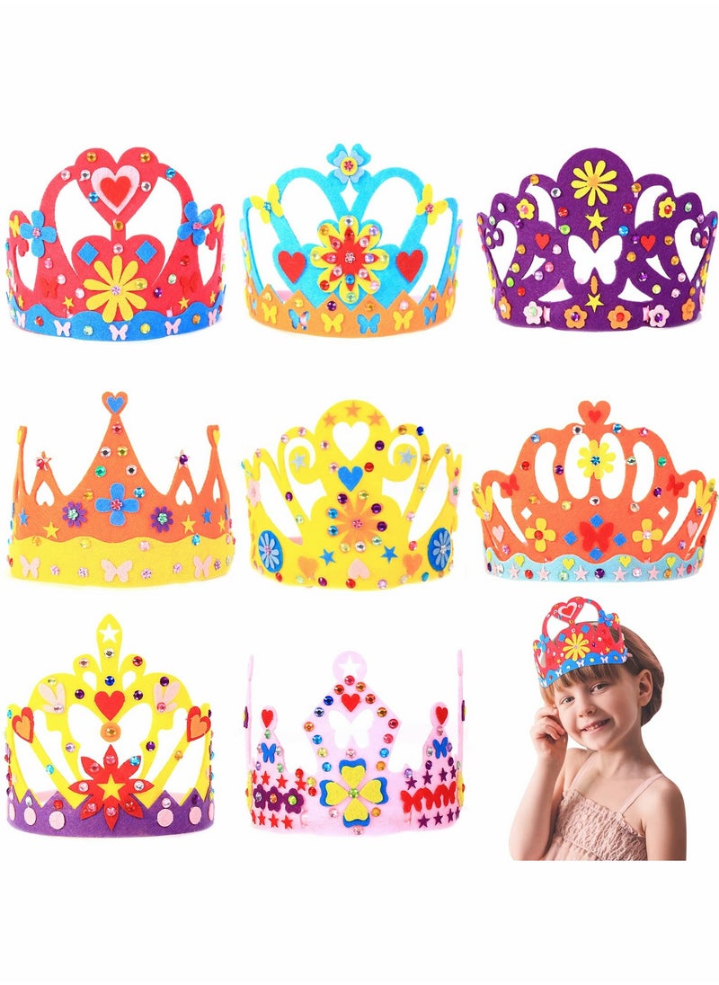 SYOSI Birthday Crown Children, Children Birthday Crown Hat DIY Birthday Tiara Craft Kit with Rhinestone for Girl and Boy Princess Gift Birthday Party Pretend Play School Craft Project  - Image 1